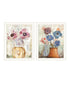 Set Of Two Floral Dreams White Framed Wall Art