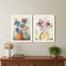 Set Of Two Floral Dreams White Framed Wall Art