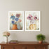 Set Of Two Floral Dreams White Framed Wall Art