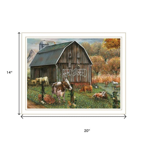 Set Of Two Feed And Seed White Framed Wall Art
