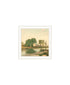 Set Of Two Country Pond And Farmhouse White Framed Wall Art