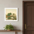 Set Of Two Country Pond And Farmhouse White Framed Wall Art