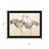Set Of Two Sandhill Cranes Black Framed Wall Art