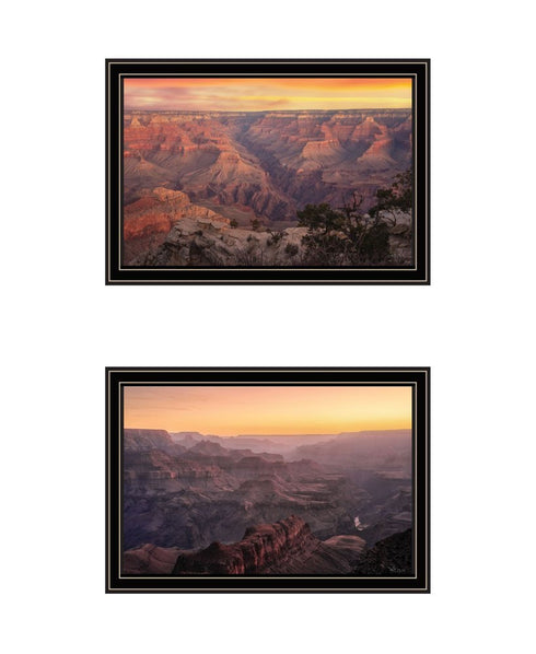 Set Of Two Colors of the Grand Canyon Black Framed Wall Art