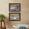 Set Of Two Lavender Bath Black Framed Bathroom Wall Art