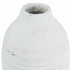 12" White Stoneware Round Jug Vase