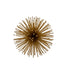 6" Gold Iron Urchin Decorative Orb Tabletop Sculpture
