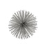 6" Silver Iron Decorative Urchin Spiky Sphere Tabletop Sculpture