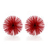6" Red Metal Spiky Sphere