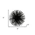 8" Black Iron Decorative Orb Tabletop Sculpture