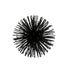 8" Black Iron Decorative Orb Tabletop Sculpture