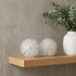 8" White Iron Decorative Orb Tabletop Sculpture