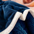 79" X 87" Black Flannel Woven Throw Blanket