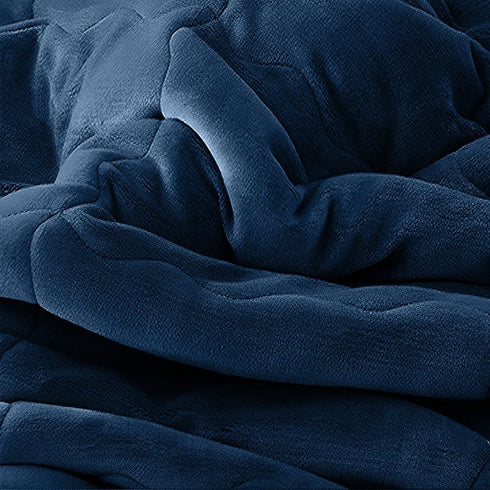 79" X 87" Black Flannel Woven Throw Blanket