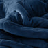 79" X 87" Black Flannel Woven Throw Blanket