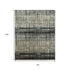 8' X 10' Black Abstract Hand Knotted Area Rug