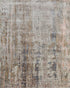 8' X 10' Blue Abstract Hand Knotted Area Rug