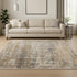 8' X 10' Blue Abstract Hand Knotted Area Rug