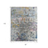 8' X 10' Blue Abstract Hand Knotted Area Rug