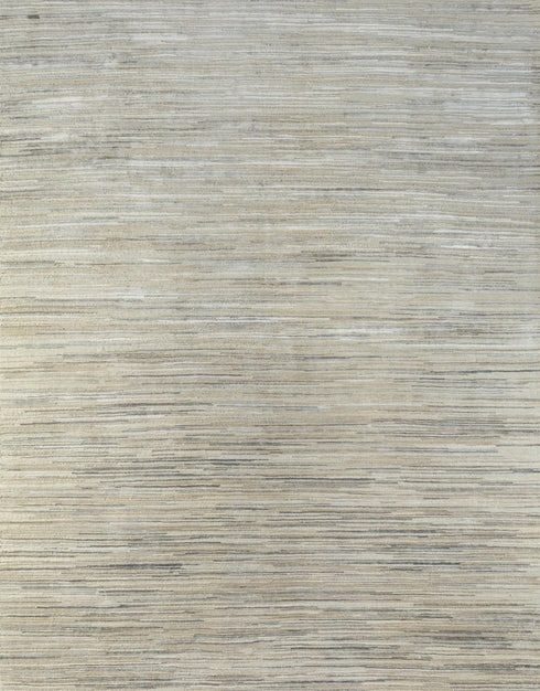 8' X 10' Beige Abstract Hand Knotted Area Rug