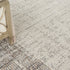 8' X 11' Ivory and Gray Abstract Area Rug