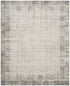 8' X 11' Ivory and Gray Abstract Area Rug