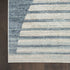 8' X 10' Blue Geometric Area Rug