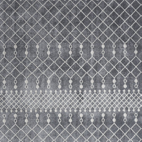 8' X 10' Blue Geometric Area Rug