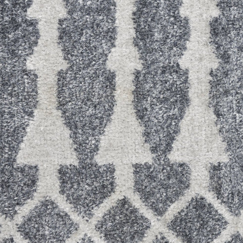 8' X 10' Blue Geometric Area Rug