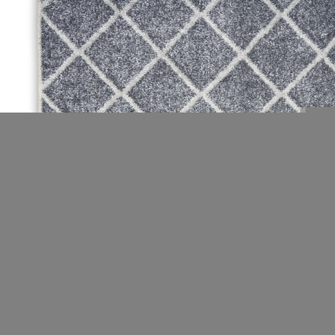 8' X 10' Blue Geometric Area Rug