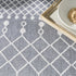 8' X 10' Blue Geometric Area Rug