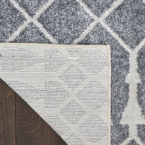 8' X 10' Blue Geometric Area Rug