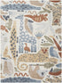 8' X 10' Ivory Animal Print Area Rug