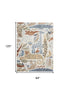 8' X 10' Ivory Animal Print Area Rug