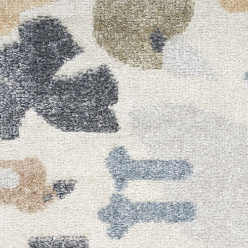 8' X 10' Ivory Animal Print Area Rug