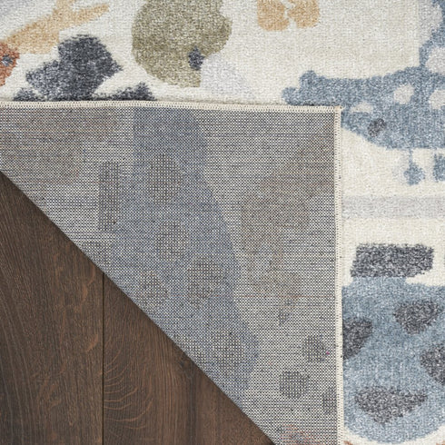 8' X 10' Ivory Animal Print Area Rug