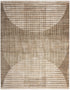 8' X 10' Brown Geometric Area Rug