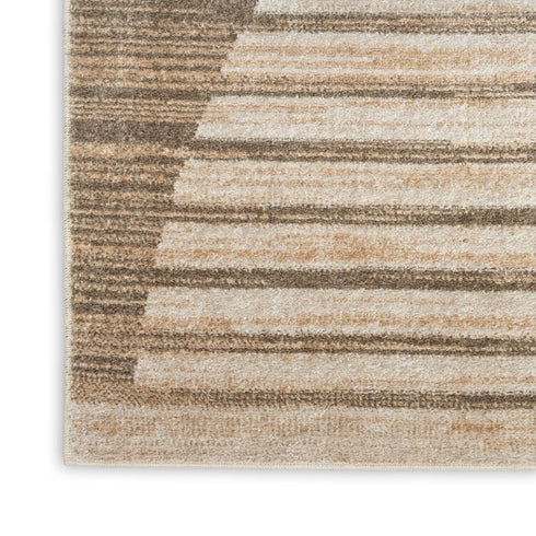 8' X 10' Brown Geometric Area Rug