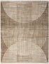 8' X 10' Brown Geometric Area Rug