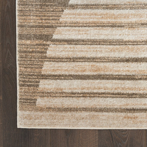 8' X 10' Brown Geometric Area Rug
