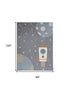 8' X 10' Blue Area Rug