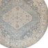 8' Gray Oriental Distressed Round Rug