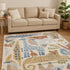 9' X 12' Ivory Animal Print Area Rug