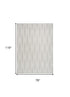 8' X 10' Gray Geometric Area Rug