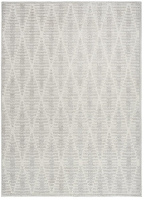 8' X 10' Gray Geometric Area Rug