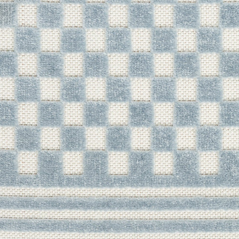 8' X 10' Blue Geometric Area Rug
