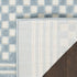 8' X 10' Blue Geometric Area Rug