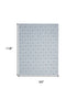 8' X 10' Blue Geometric Area Rug