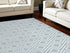 8' X 10' Blue Geometric Area Rug