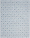 8' X 10' Blue Geometric Area Rug